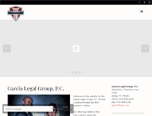 Tablet Screenshot of garciadfwlaw.com